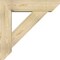 Ekena Millwork Traditional Slat Rough Sawn Bracket w/ Offset Brace, Douglas Fir, 8"W x 32"D x 32"H BKT0806X32X32TRA06RDF - alternate 2